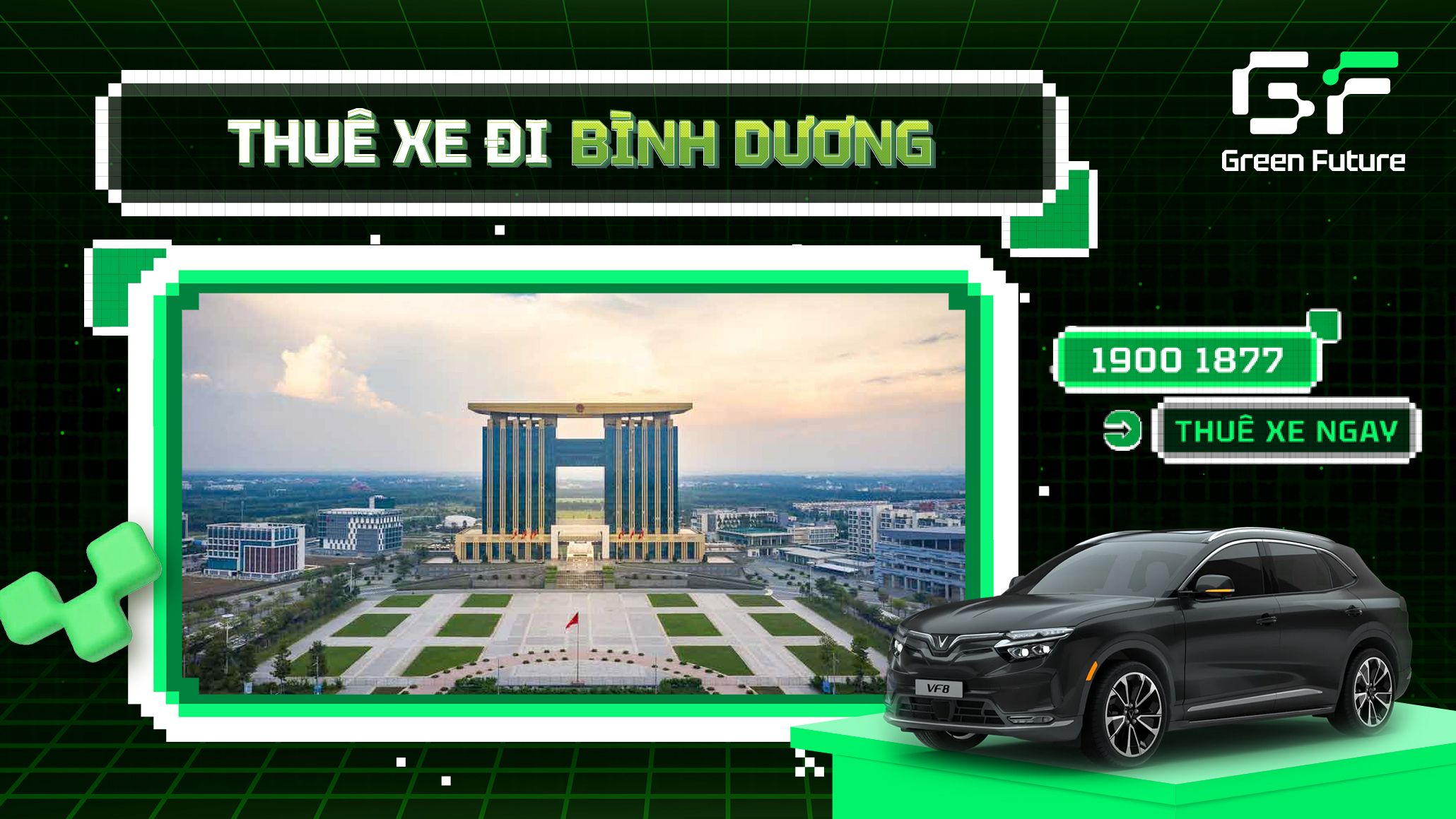 Thuê xe đi Bình Dương - Xe cao cấp, đời mới, giá ưu đãi